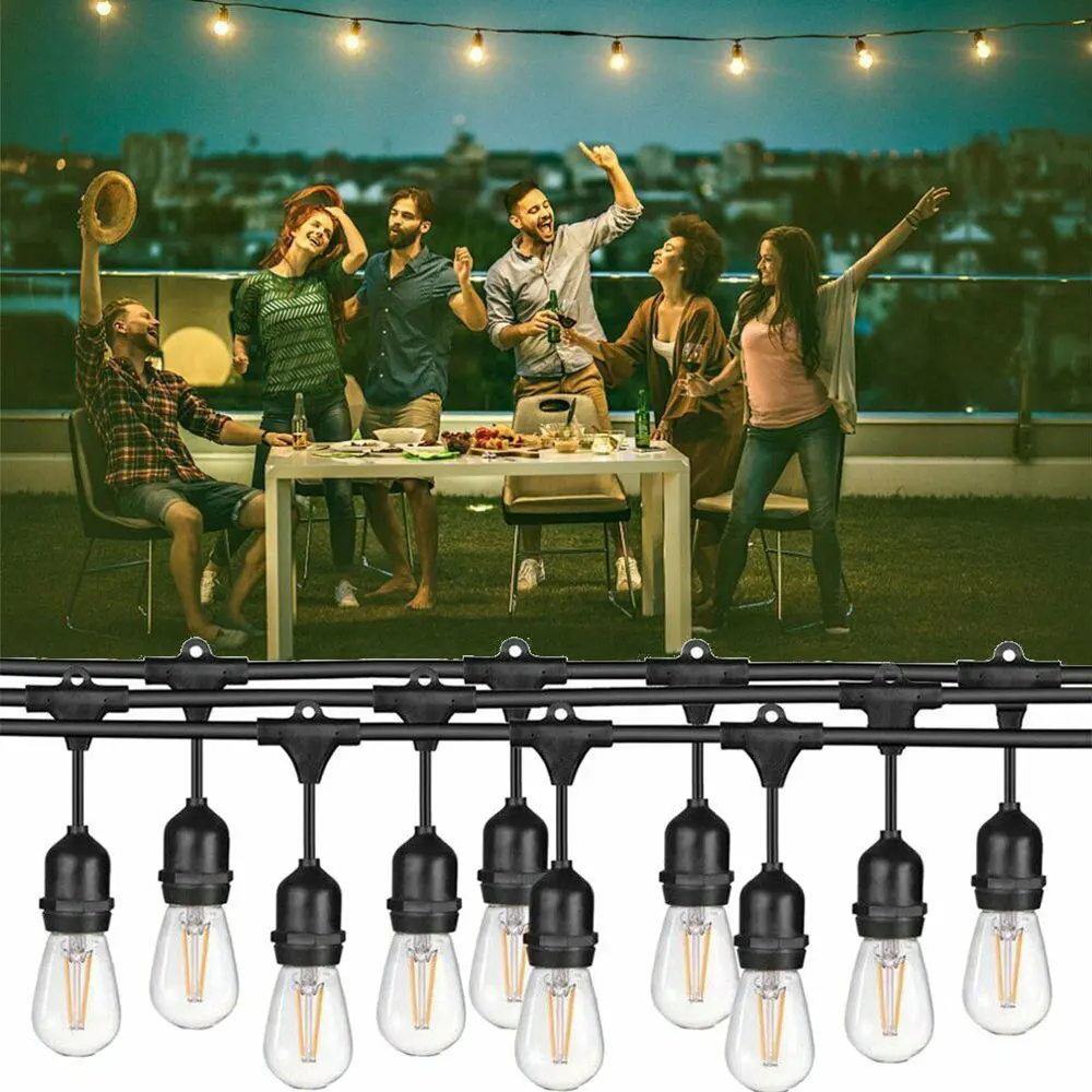 24V 10LED открытый Водонепроницаемый коммерческих Класс патио сферические светящиеся гирлянды лампы для Гостиная украшения сада