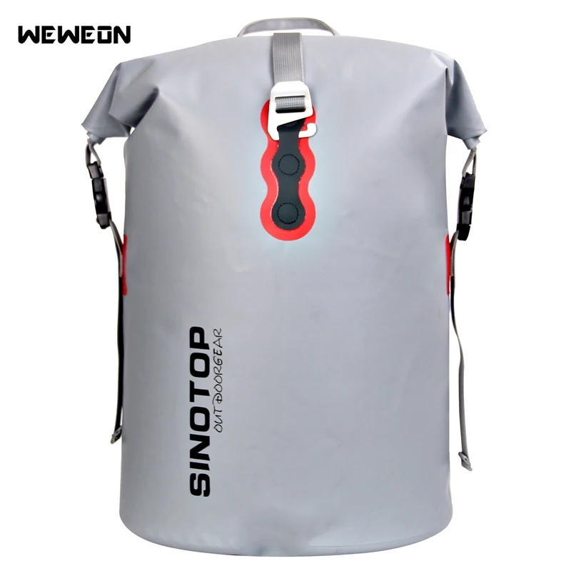 

40L Outdoor Waterproof Kayaking Bag Dry Backpack Rafting Drifting Large Waterproof Dry Storage Handbag Detachable Shoulder Strap