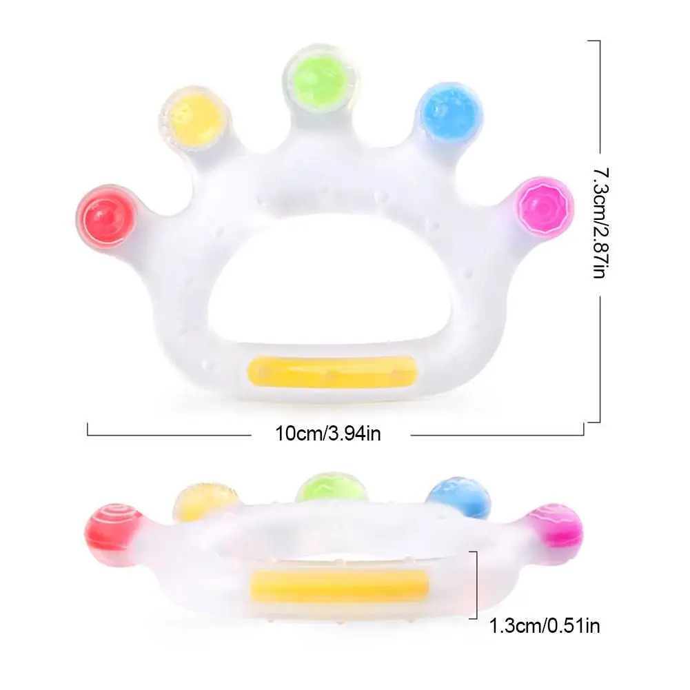 

Baby Silicone Teether Colorful Palm Form BPA Free Baby Teething Toys