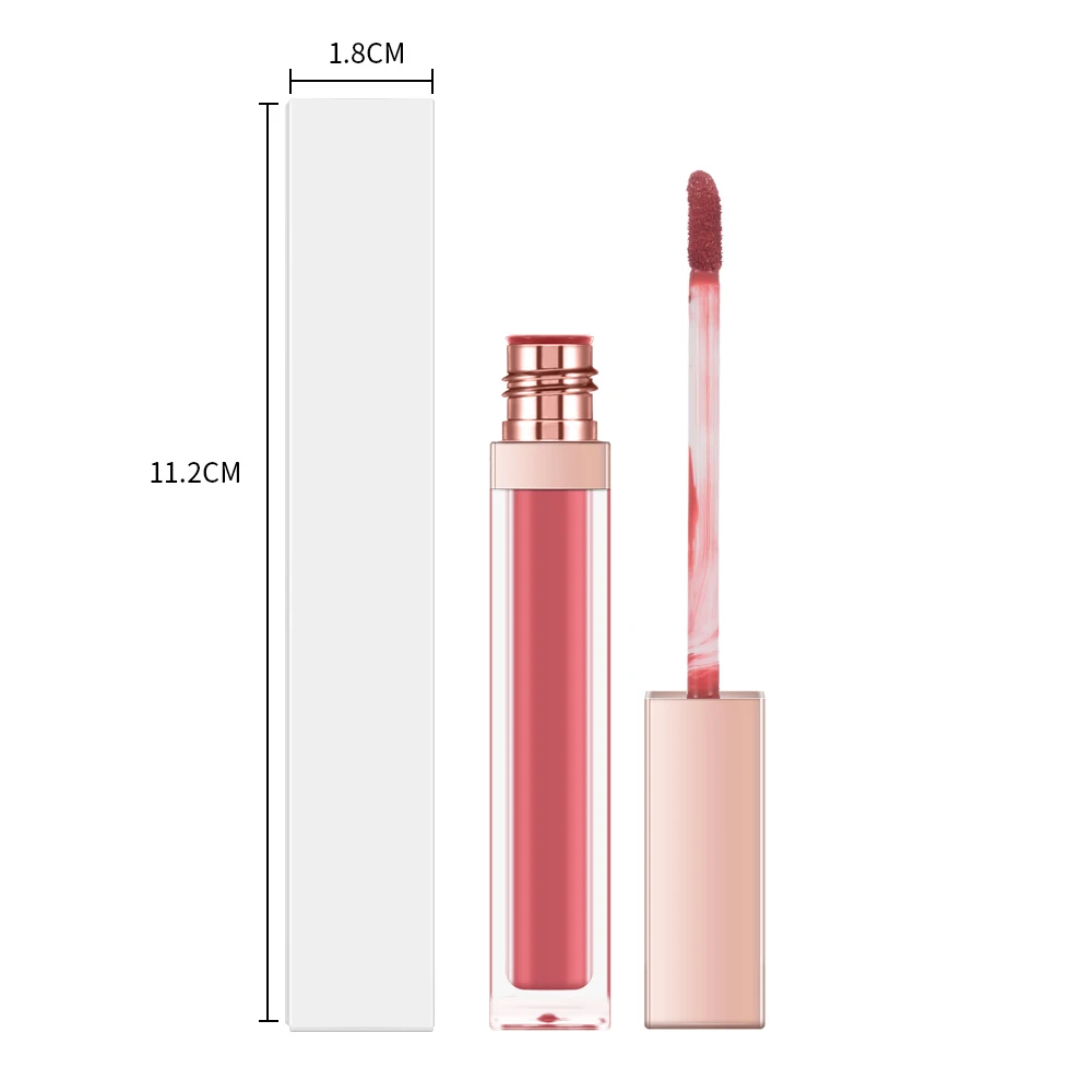 OEM Private Label Nude Matte Liquid Lipstick Long Lasting Moisturizing Lip Gloss Vegan Custom Wholesale
