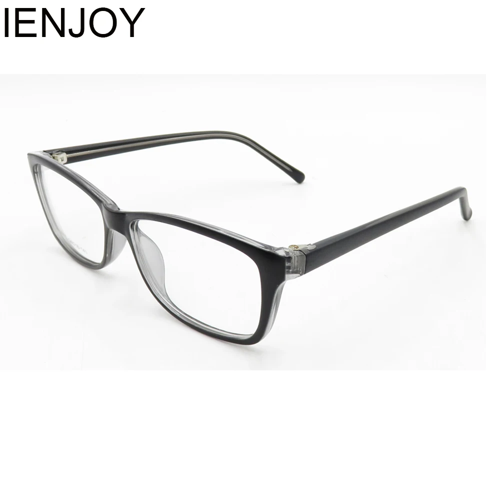 

IENJOY High quality wen women eye glasses frames black optical frame for male female eyewear with no degree