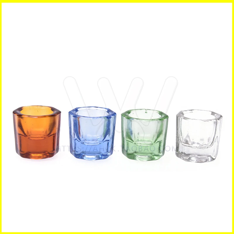 4Pcs Glass Dappen Dishes Tiny Mixing Bowls Glassware Dental Instruments Tool (3)