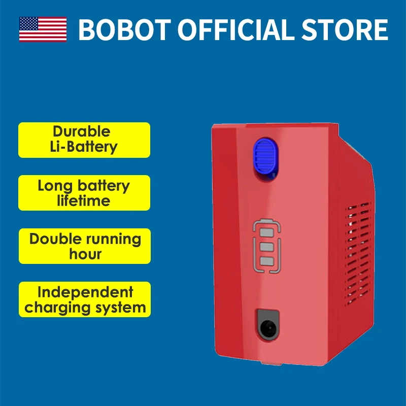 9series BOBOT дополнительный аккумулятор для электрической швабры серии 8 серии 9 серии аккумулятор Двойной непрерывный литиевый аккумулятор - Цвет: 9series