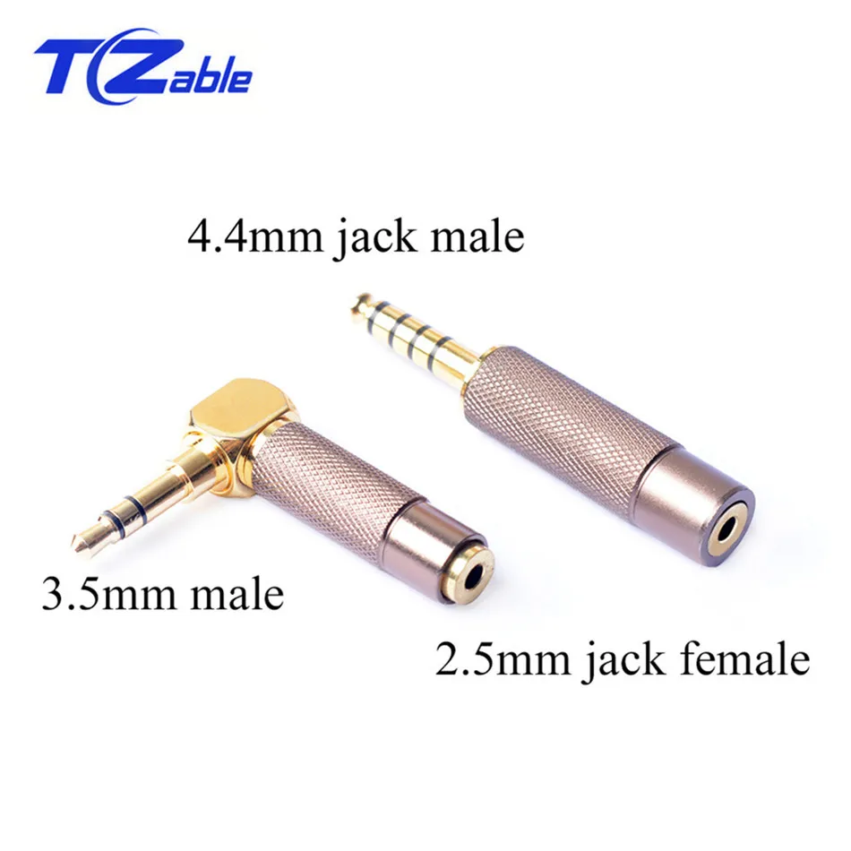 3 5mm 2 5mm Audio Adapter Headphone Jack Female to 3 5mm 4 4mm Male Jack Audio Stereo Adapter Plug Converter Gold Plated