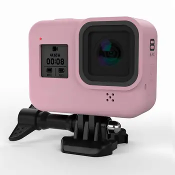 

For GoPro Hero 8 Case Protector Full Cover Sport Action Camera Accessories Skin Bag Shell TSFH 4 Colors Solid Soft Silicone Case