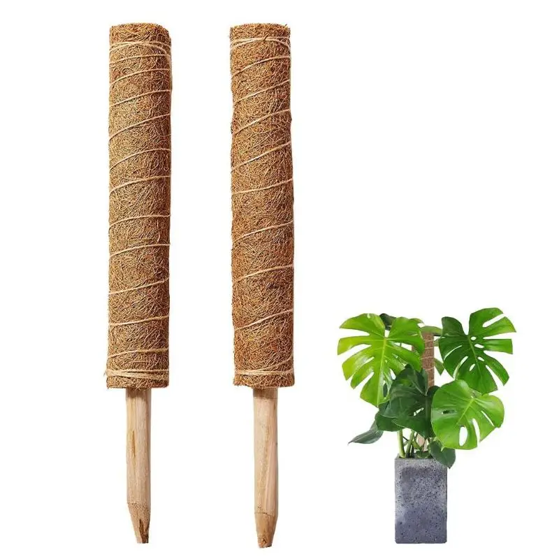 Extendable Climbing Plant Coir Totem Rod Support Gardening Coconut Palm Stick for Indoor Creepers