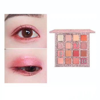 

16-Color Beauty Glitter Matte Eyeshadow Palette Waterproof Smudge-Proof Eye Shadow