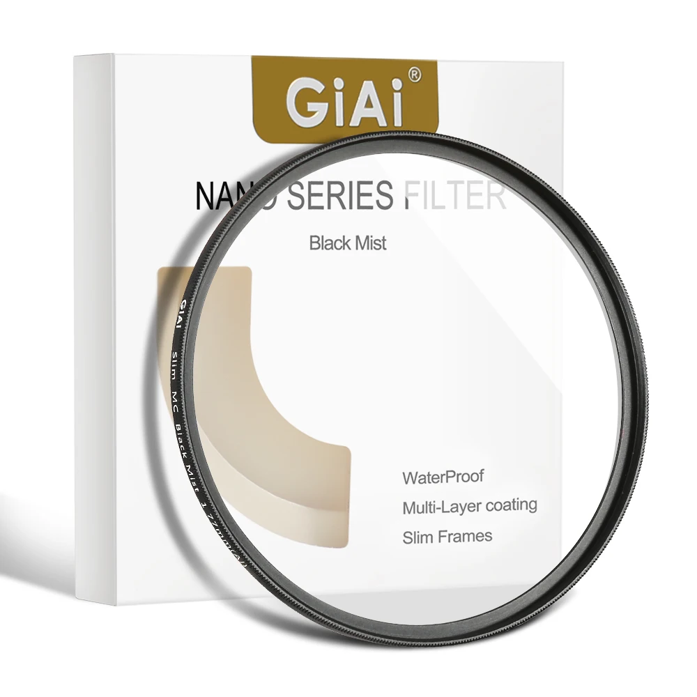 GIAI Movie Grade Camera Lens Diffusion Pro Black Mist Filters 1/4 1/8 Gear 86 82 77 72 67 62 58 55 49 46 43 40.5 37 mm | Электроника