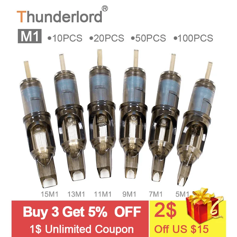 

Magnum Hot Sale Disposable Semi-Permanent Makeup Tattoo Cartridge Needle RL Tattoo Gun Supplies 5M1 7M1 9M1 11M1 13M1 15M1