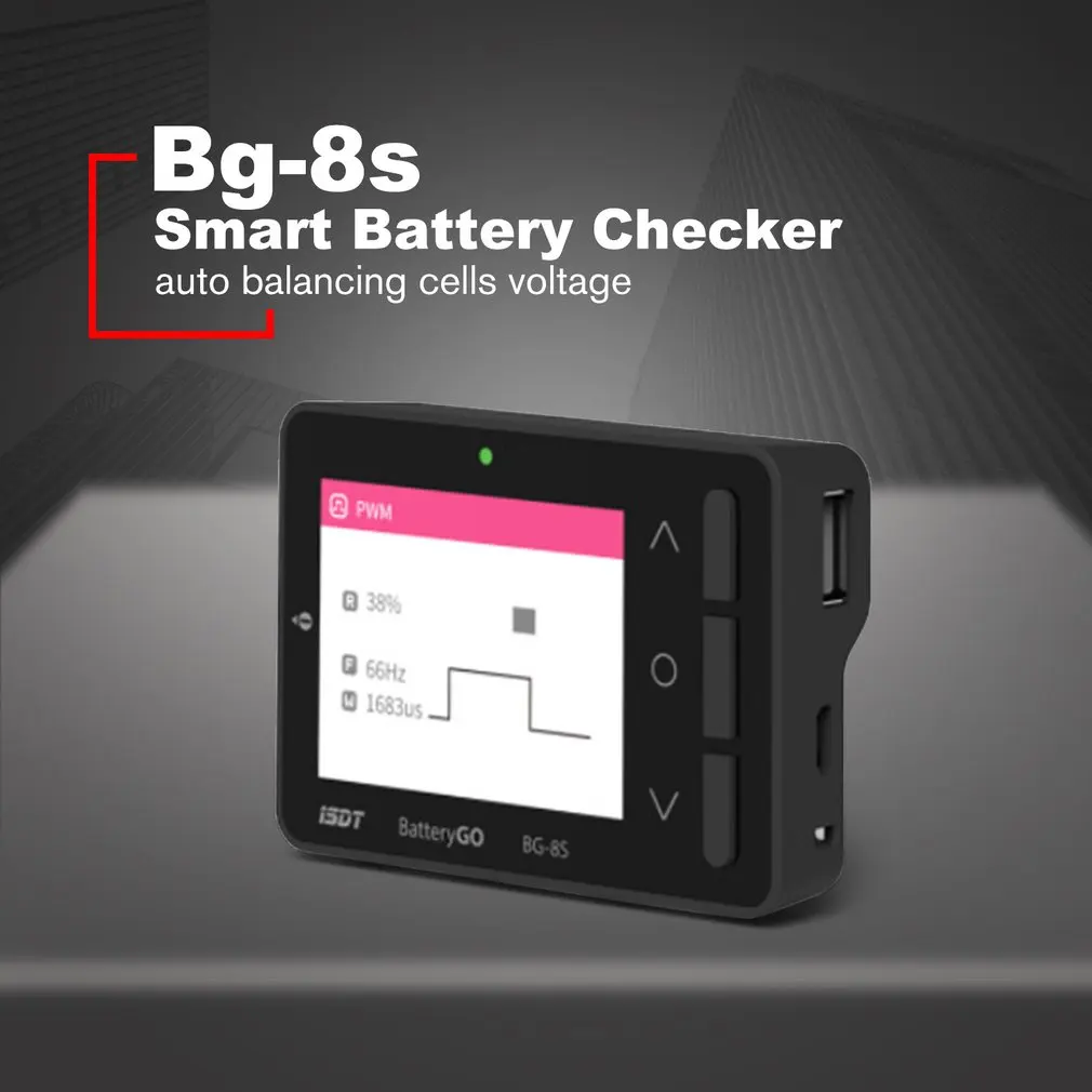 ISDT о Battgo Bg-8s Smart battery Checker балансировщик приемник тестер сигнала и функция быстрой зарядки