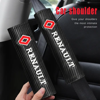 

Car Styling Seat Belt Pads Seat Shoulder Strap Pad Cushion Cover For Renault Megane 2 3 Duster Logan Clio Laguna 2 Captur Decal