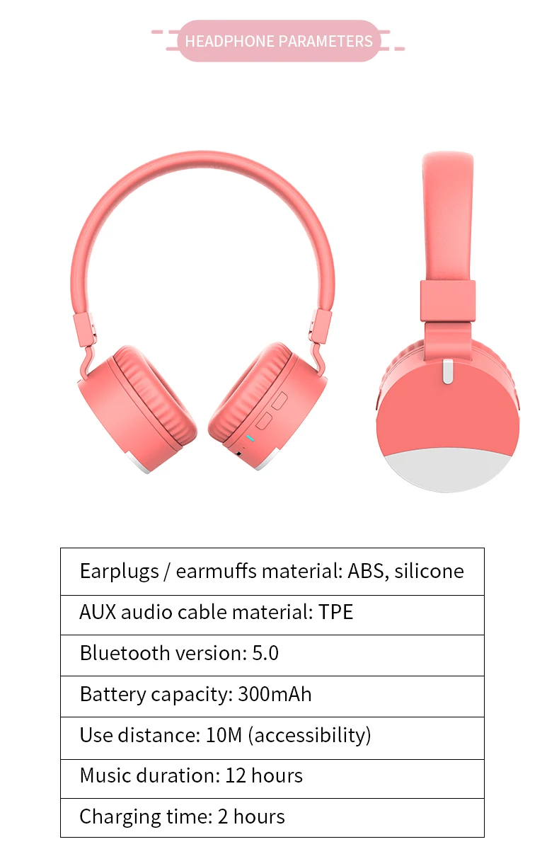 JINSERTA, беспроводные Bluetooth 5,0, детские наушники, безопасная Складная Музыкальная гарнитура, 3,5 мм, проводные наушники с микрофоном для мальчиков и девочек, подарки