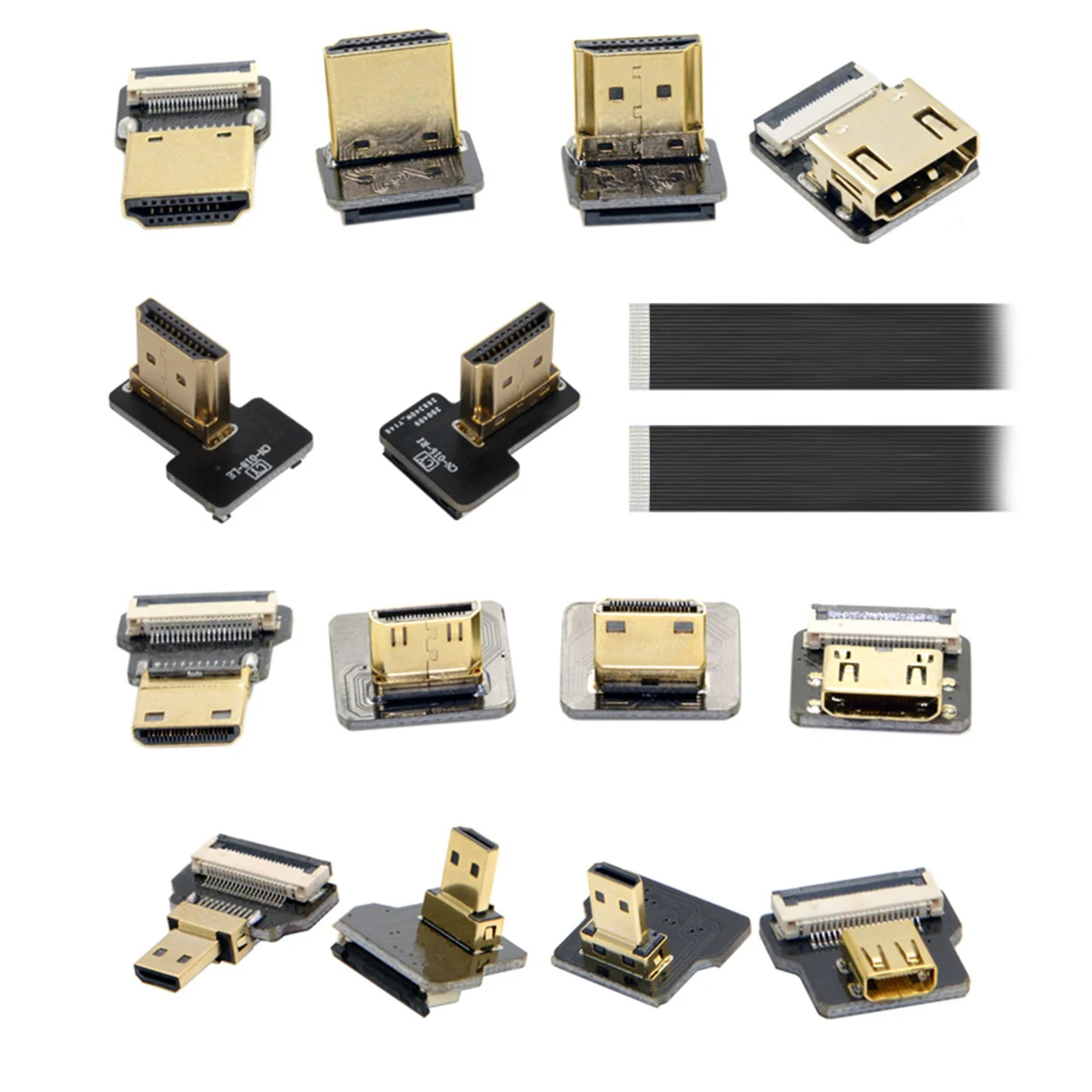 CYFPV 90 градусов вниз угловой вверх мини HDMI Тип C Штекерный разъем для FPV HDTV