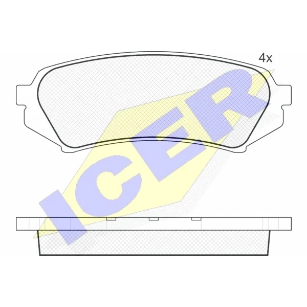 Колодки дисковые задние Toyota Land Cruiser 100 4.7i/4.2TD 98 I