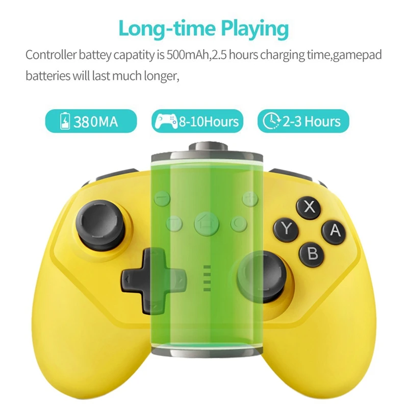 Беспроводной Bluetooth Pro контроллер для nintendo Switch/Switch Lite поддерживает турбо и регулируемую функцию двойного удара