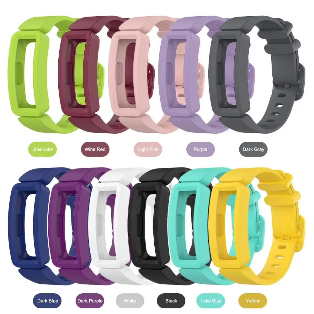 

Silicone Replacement Strap Watchband for Fitbit inspire HR/Fitbit ACE 2 Smart Bracelet #20
