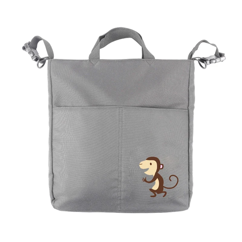 Gray Monkey Аксессуары для коляски органайзер для детской Тележки Водонепроницаемый наплечный ремень висячий мешок для прогулочной детской коляски - Цвет: Gray Monkey