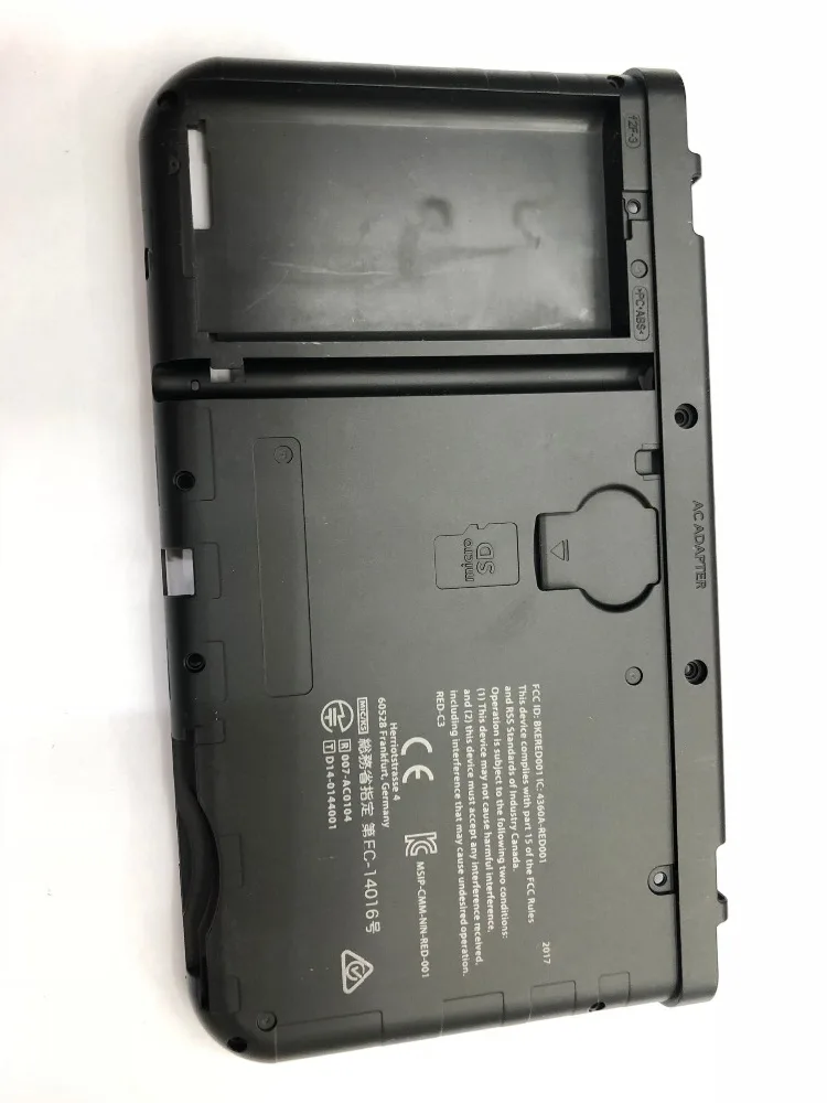 4 цвета Оригинальная передняя панель жидкокристаллический дисплей экран средний корпус+ Петля часть Нижняя средняя оболочка+ крышка батареи Чехол для NEW 3DS XL LL