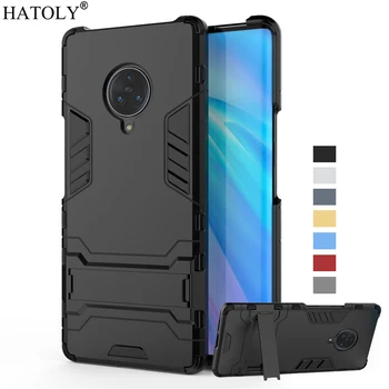 Перейти на Алиэкспресс и купить ДЛЯ vivo NEX 3 5G чехол противоударный Держатель подставка армированный Жесткий Чехол для vivo NEX 3 5G ТПУ резиновый чехол-бампер для телефона vivo NEX 3 ...