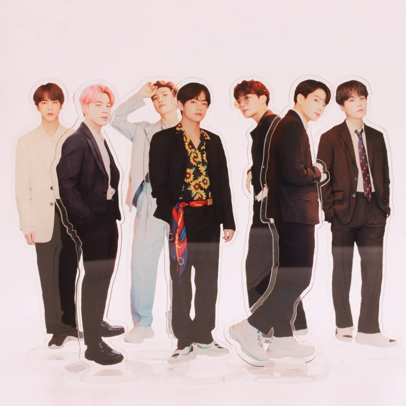 [18 см] Kpop Настольный стоп Bangtan Boys сопутствующий Humanoid Лицензионная карта настольный стоп [двусторонний]
