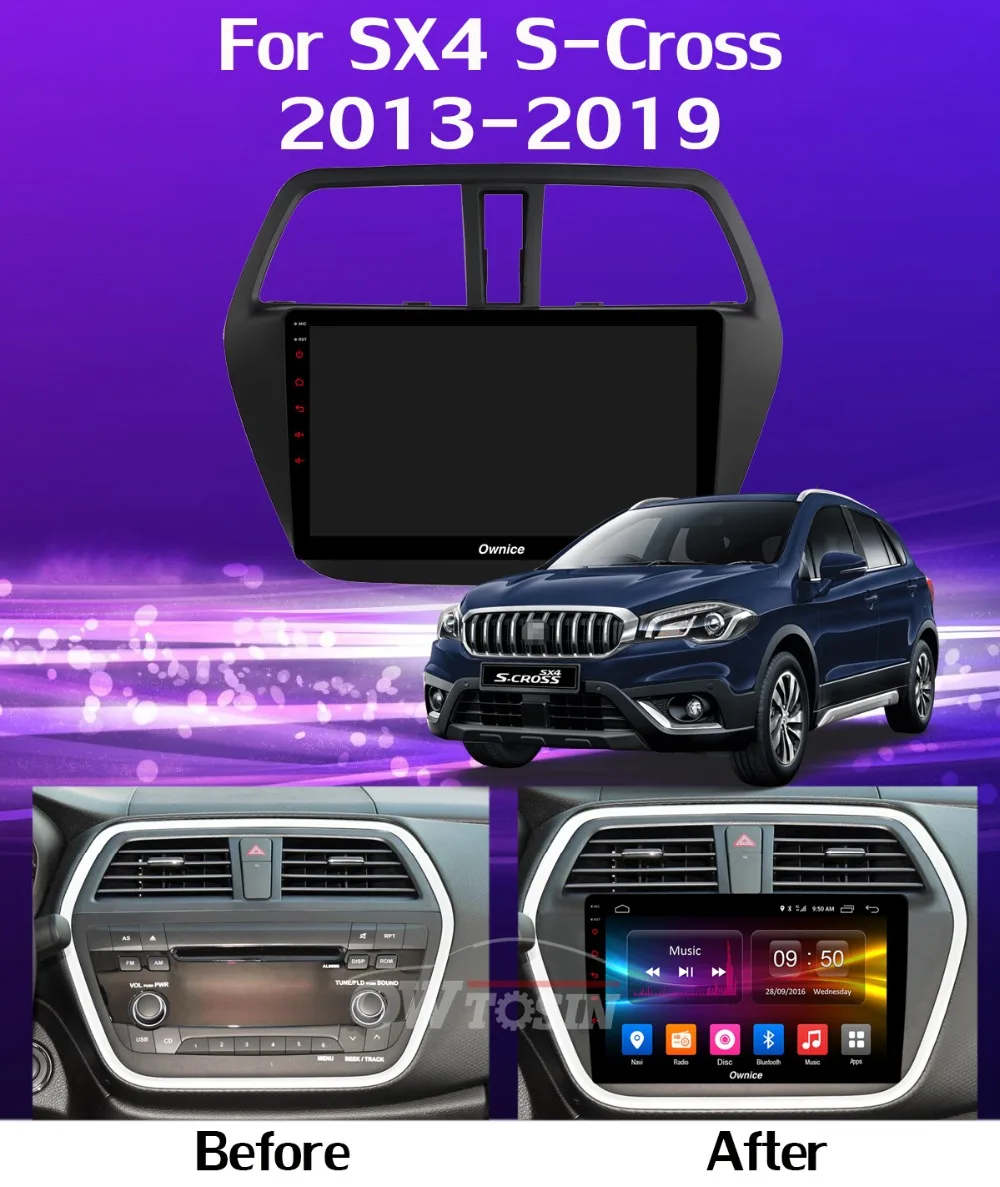 Perfect 360°Panoramic 4G LTE Android 9.0 4+64G Car Multimedia Player CarPlay Android Auto DSP GPS Radio for Suzuki SX4 S-Cross 2013-2019 7