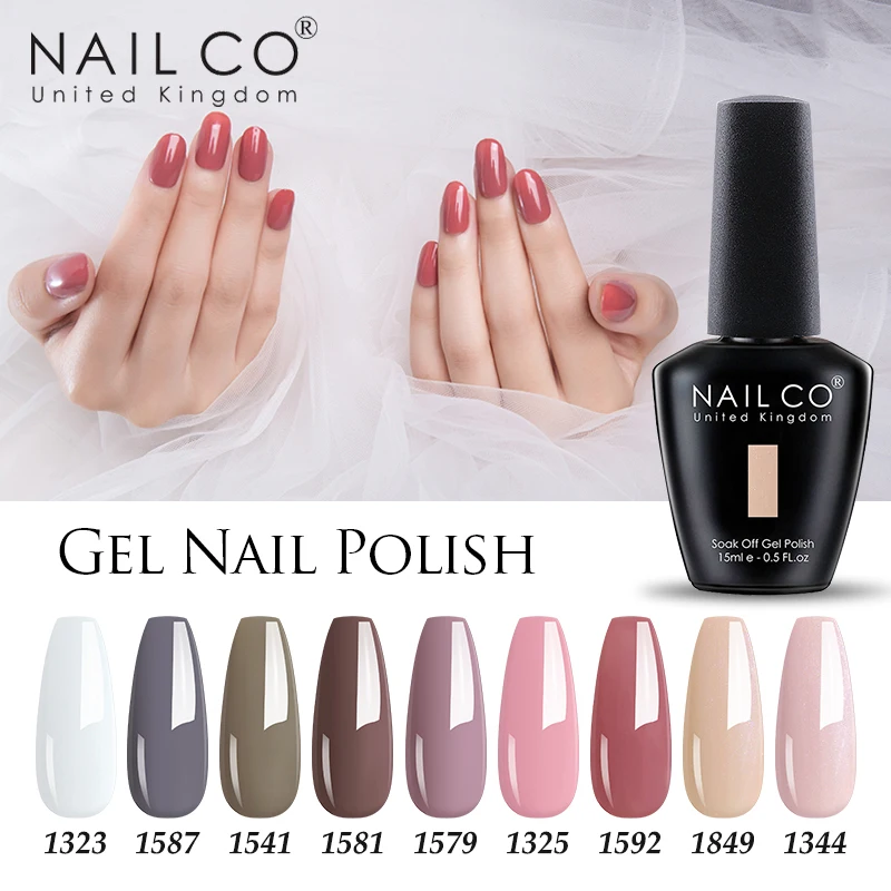 NAILCO 131 цветов Полупостоянный Гель лак для ногтей Зимняя серия светодиодный