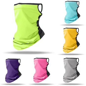 

Summer Neck Gaiter Half Face Mask Bandana Neck Tube Ring Loop Scarves Headband Bicycle Face Shield Kerchief Scarf Mask Men Women