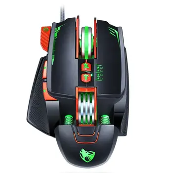 

USB Wired Gaming Mouse 8 Button DPI Adjustable RGB Backlight LED Glowing Ergonomics Computer Game Mice