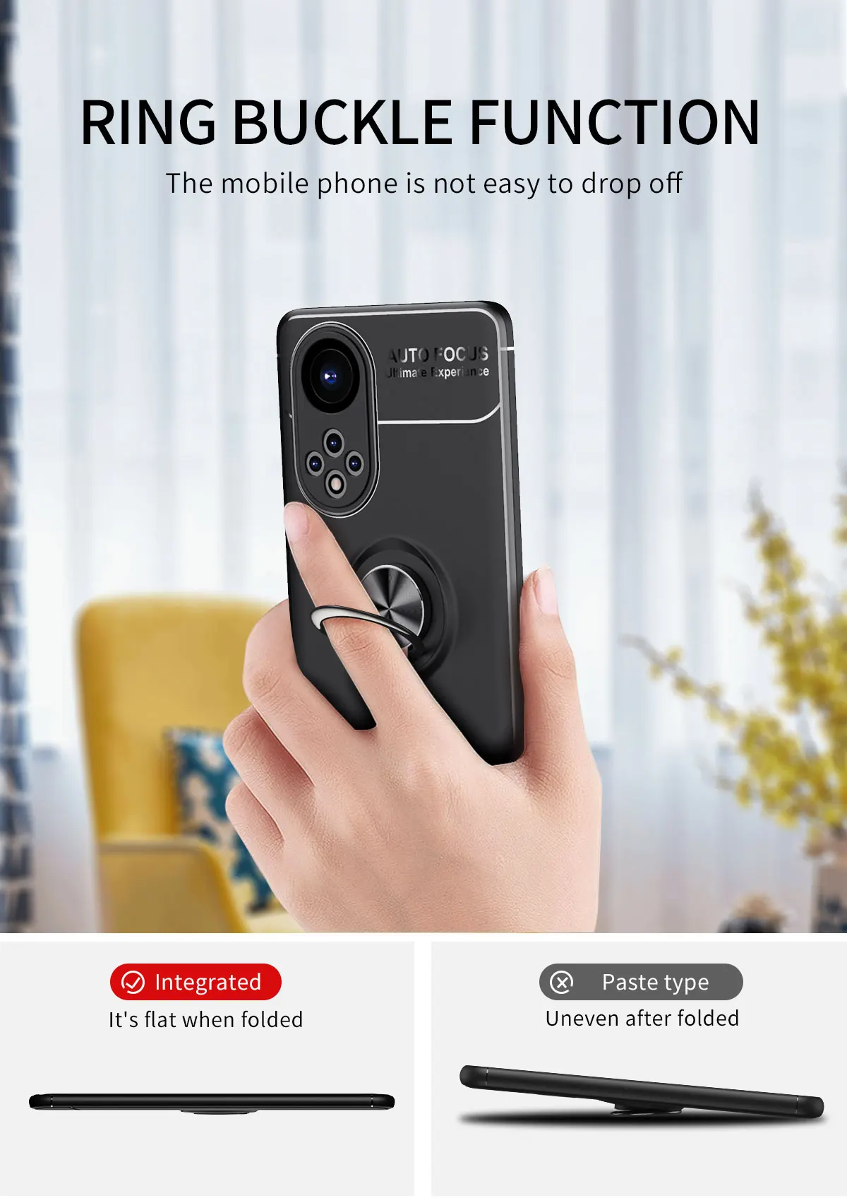Shockproof Phone Case For Honor 50 Pro SE Paly5t Luxury Car Magnetic Ring Stand Back Cover For Huawei P50 P40 Pro Nova 8 Funda