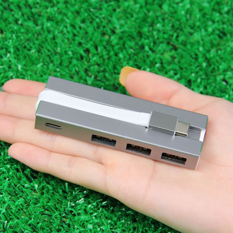 Мульти 3 сплиттера USB3.0 Расширение концентратор USB C выход Dex док-станция для MacBook, Surface Pro 6 PC Компьютерные аксессуары USB концентратор