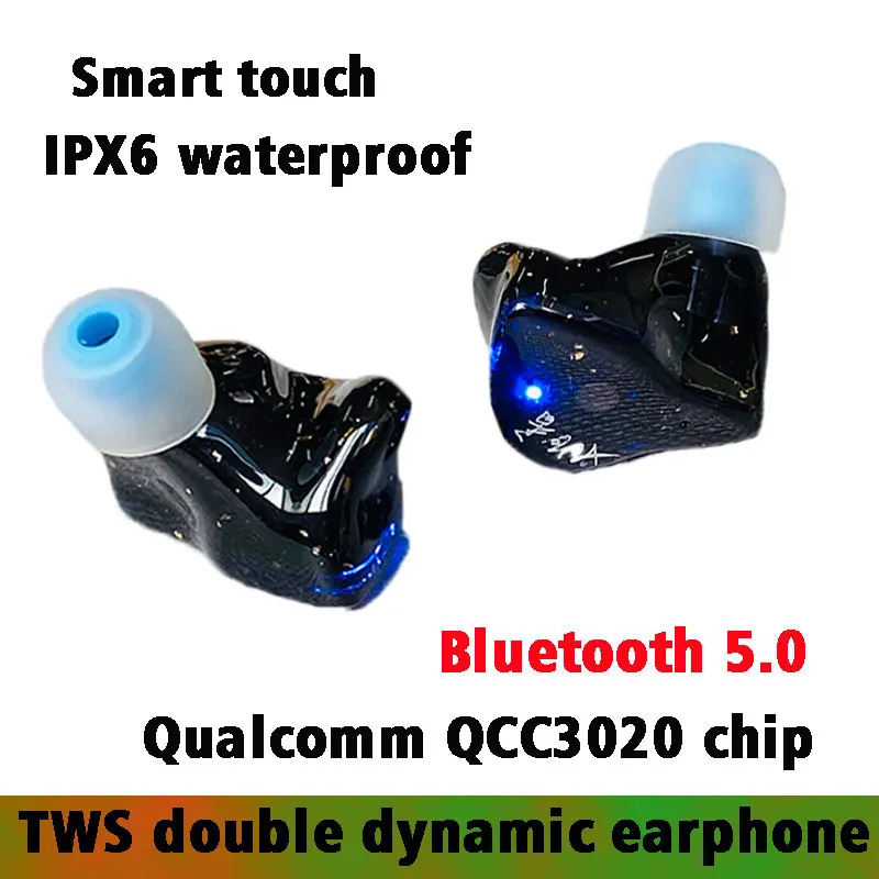 2BA Balanced Armature TWS Earphone Earbuds Touch Control Beat Bluetooth 5 0 Earpiece Aptx Wireless Headset Qualcomm QCC3020 chip