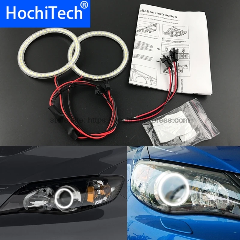 HochiTech ультра яркий SMD белый светодиодный angel eyes halo Кольцо Комплект дневного света DRL для subaru Impreza WRX STI 2007-2011