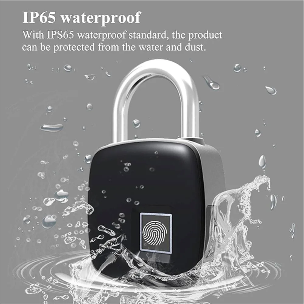 USB Smart Keyless дверной замок с защитой от отпечатков пальцев водонепроницаемый Противоугонный замок для безопасности дверной багажный чехол 10 пальцев замок
