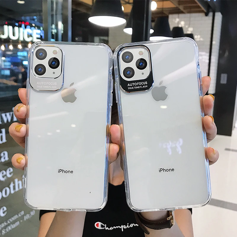 For iPhone 11 11Pro Max X Xr Xs XsMax Case Crystal Clear Silicone Back Cover TPU Capa Shell Luxury Capinha Coque ipone ip |
