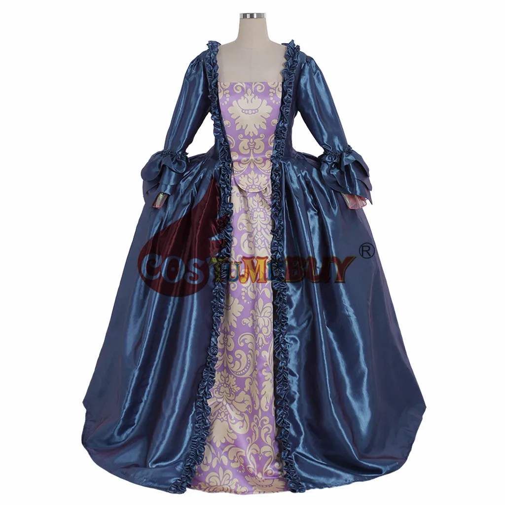 Costumebuy викторианская Мария Антуанетта рококо Готический шар платье 18th Антуанетта барокко Маскарад женское платье королевы на заказ