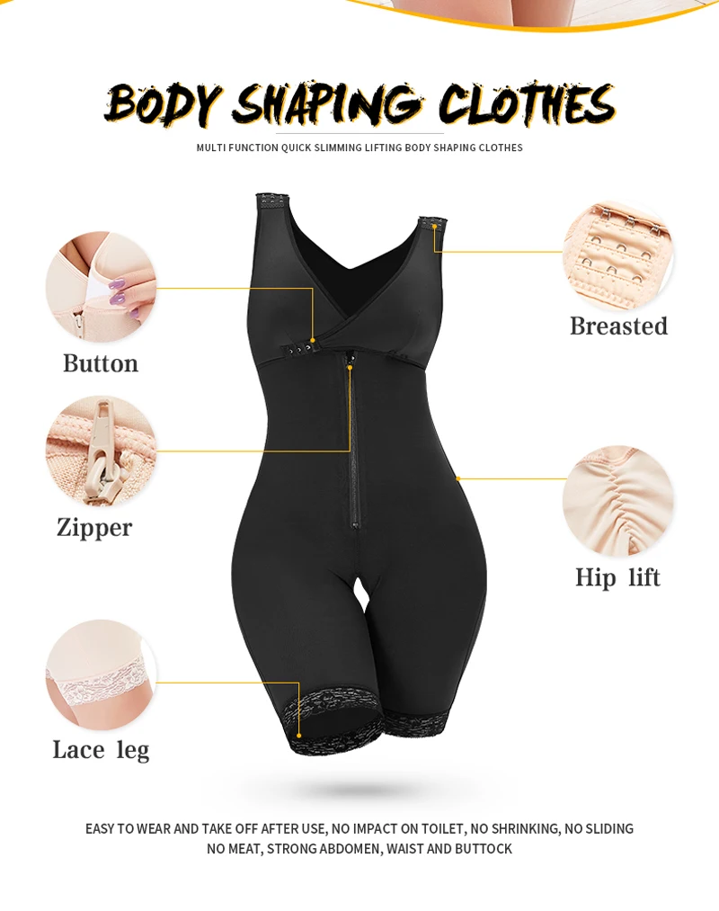 tummy control shapewear Body Shaper Women Slimming Shapewear Plus Size Full Body Shaper Waist Trainer Corset Seamless Butt Lifter faja moldeadora Binder tummy control shapewear