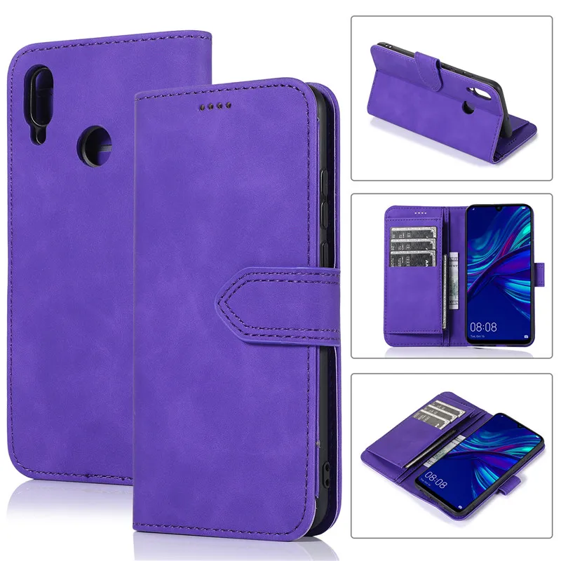 Роскошный кожаный флип-кошелек P30pro чехол для huawei P30 P20 Pro Lite держатель для карт Hawei P Smart Y5 Honor8S Enjoy7S чехол - Цвет: Purple