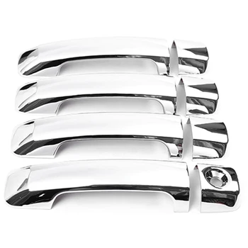 

Car Door Handle Cover Trim 8Pcs/Set for Toyota 2007-2016 Crew Max 08-15 Sequoia ABS Polish Chrome