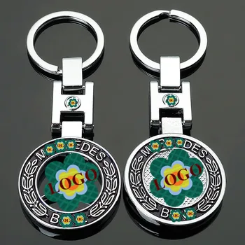 

luxury for Benz Car Rings solid Hollow out Key Chain for mercedes decoration metal Keychain Car Keyring Car Accessories Gift