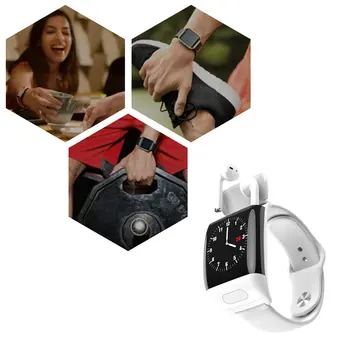 

2020 New 2-In-1 Smart Watch With Bluetooth Wireless Headset Earbuds Stereo Earphone Sport Gym Tracker Heart Rate Monitor