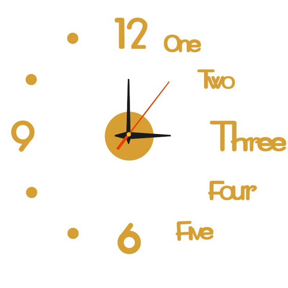 2020 DIY digital Wall Clock 3D Wall Sticker Modern Design Silent Clock Home Decor Living Room Quartz Needle Rel&oacute;gio de parede 15