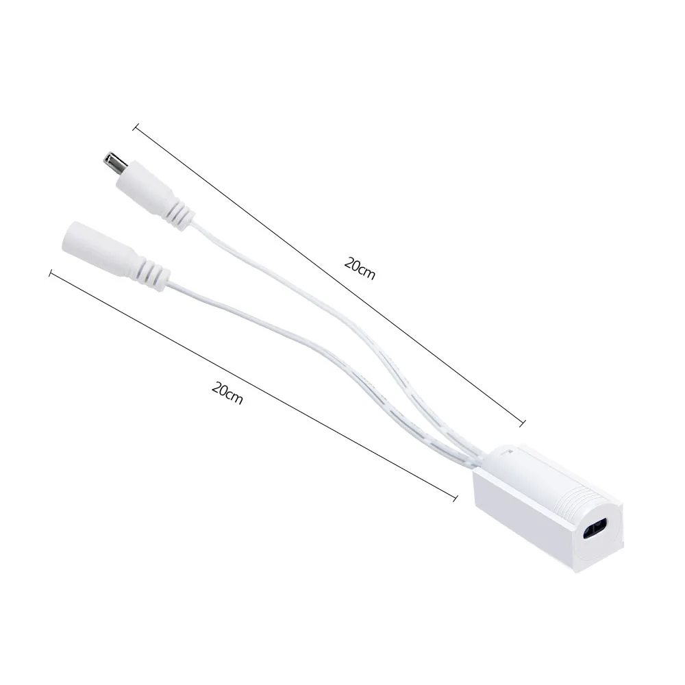 with DC Port DC 12 V-24 V ПИР Инфракрасный ручная развертка Сенсор переключатель 5A движения Сенсор переключатель ручной волны режима умный переключатель для светодиодный полосы для домашнего освещения - Цвет: with DC Port