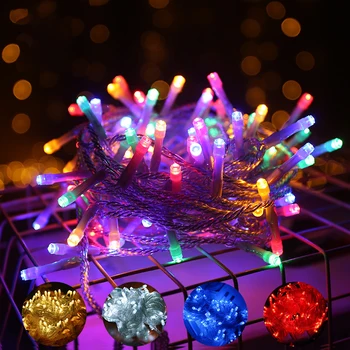 

2pcs Holiday Led Christmas Lights Outdoor 10M 5M 4M 3M 2M Battery Powered Led String Lights Decoration for Party Wedding Garland