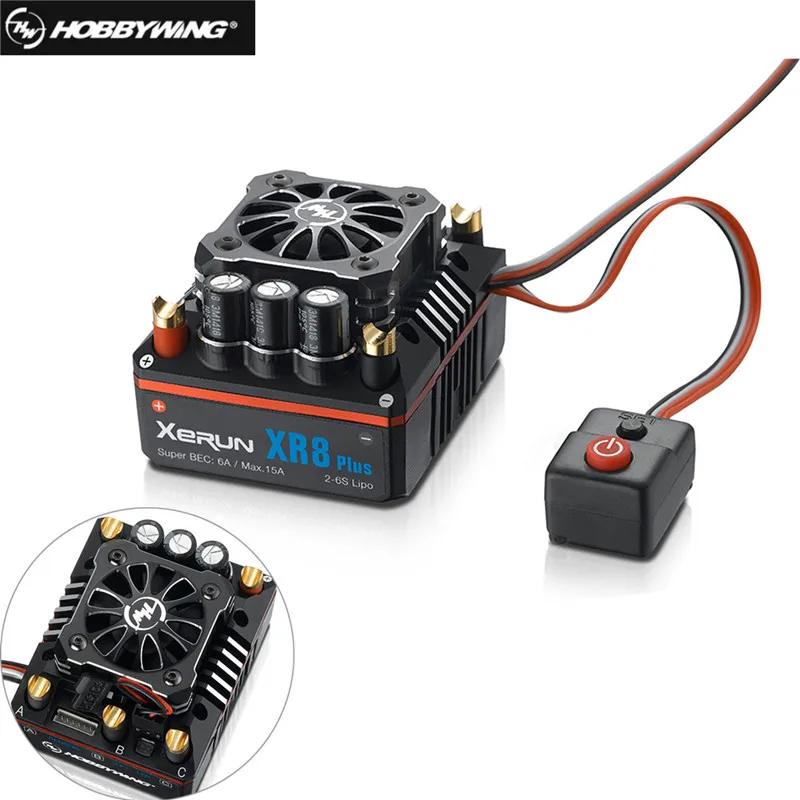 Hobbywing XERUN XR8 Plus 150A бесщеточный RC ESC Регулятор скорости для 1:8 Buggy Competition Losi Hongnor COD