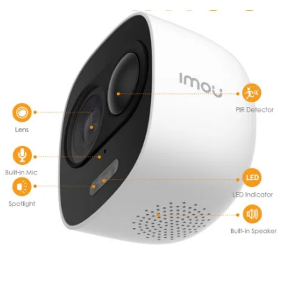 Dahua HD1080P Беспроводная ip камера P2P встроенный микрофон и прожектор распознавание