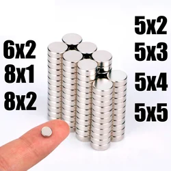20 40 80PCS/Lot 6x1 6x1.5 5x2 6x2 6x3 6x4 6x5 6x6mm Magnet Hot Small Round Magnet Strong magnets Rare Earth Neodymium Magnet