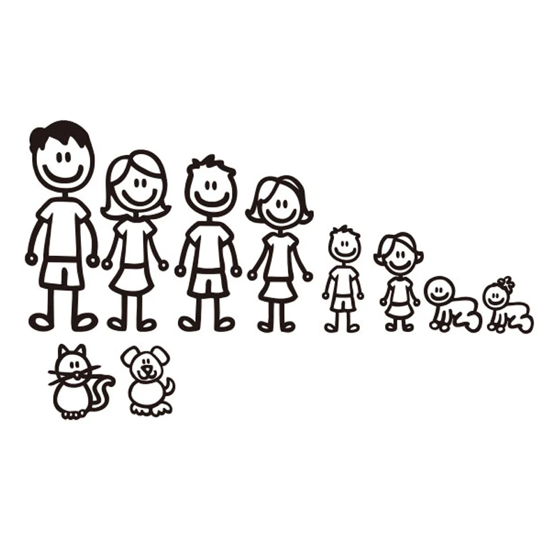 Виниловая наклейка на автомобиль с именем для семьи стайлинга автомобиля