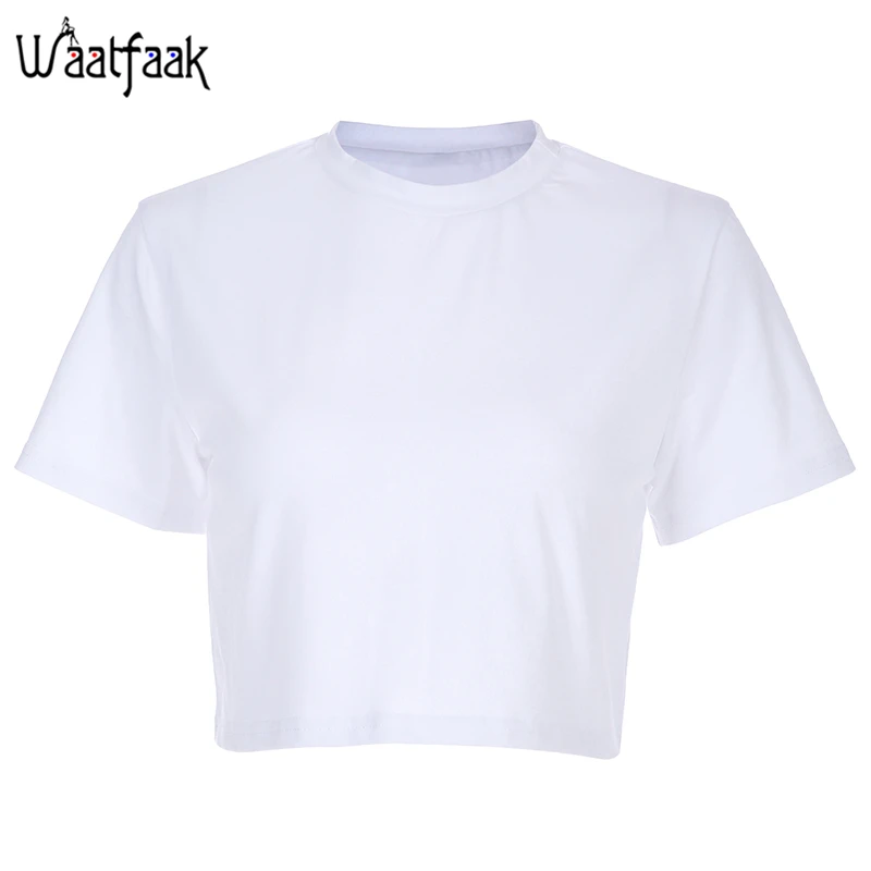 crop top plain white