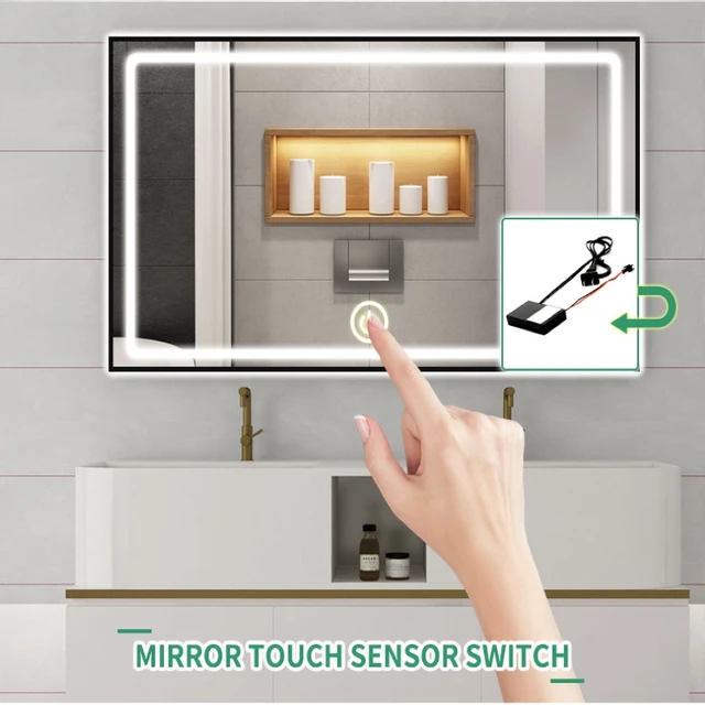 Ac110V240V 1A 12W Fürdőszobai Szálloda Szalon Smart Mirror Touch