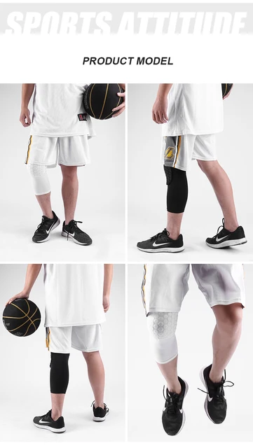 2 Piece Knee Pads for Joints Sleeve Basketball Brace Elastic Kneepad Protective Gear Patella Foam Support Volleyball Support 5